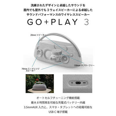 HARMAN/KARDON Bluetooth対応ポータブルスピーカー GO＋PLAY3