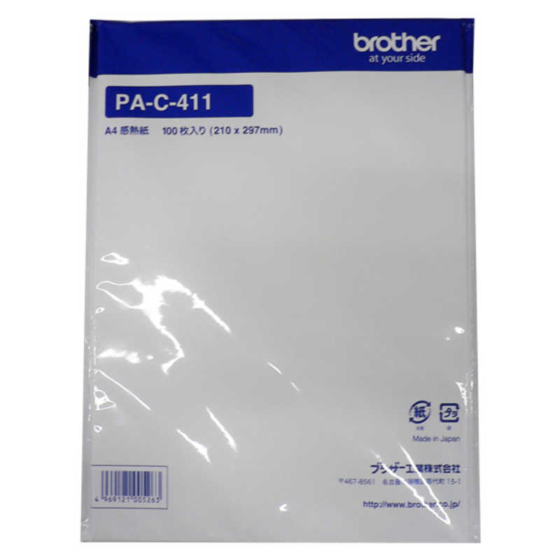 ブラザー　brother ブラザー　brother モバイルプリンター用 感熱紙 [A4サイズ /100枚] PAC411 PAC411