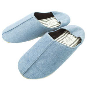 オクムラ デニムバブーシュ スリッパ M(約22.5cm?24cm) ブルー DENIMUBABUSHE オクムラ デニムバブーシュ スリッパ M(約22.5cm?24cm) ブルー DENIMUBABUSHE