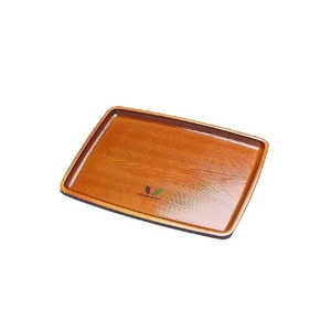 花光 長銘杢 リーフ トレー 36cm チョウメイモクリーフトレー