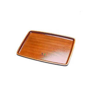 花光 長銘杢 リーフ トレー 42cm チョウメイモクリーフトレー
