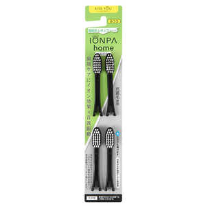 アイオニック IONPA home用 抗菌極細レギュラー替えブラシ 黒 4P D91BK アイオニック IONPA home用 抗菌極細レギュラー替えブラシ 黒 4P D91BK