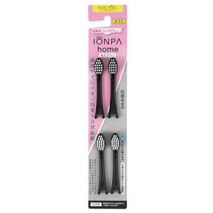 アイオニック IONPA home用 抗菌極細コンパクト替えブラシ 黒 4P D92BK アイオニック IONPA home用 抗菌極細コンパクト替えブラシ 黒 4P D92BK