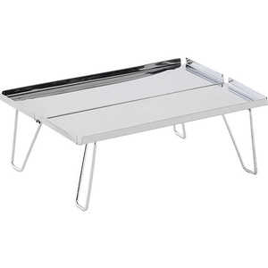 ノースイーグル ウルトラコンパクトテーブル (約30×21×11cm) ［ステンレス製］ シルバー NE3340