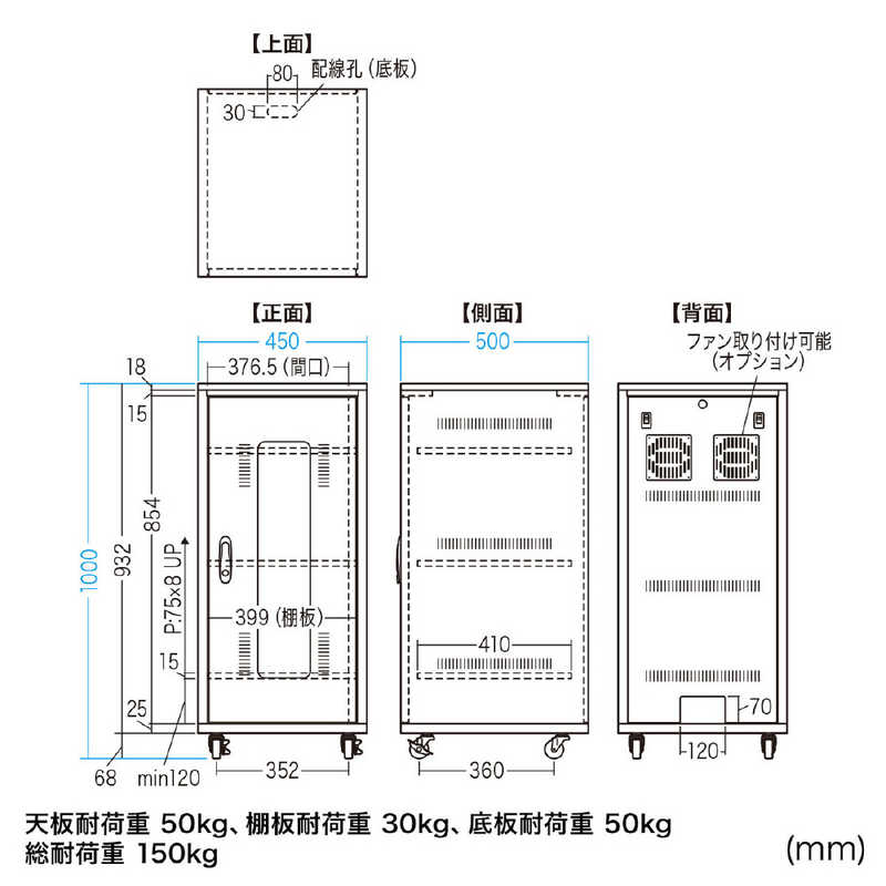 サンワサプライ サンワサプライ 扉付き機器収納ボックス(W450) CP-SBOX4510 CP-SBOX4510