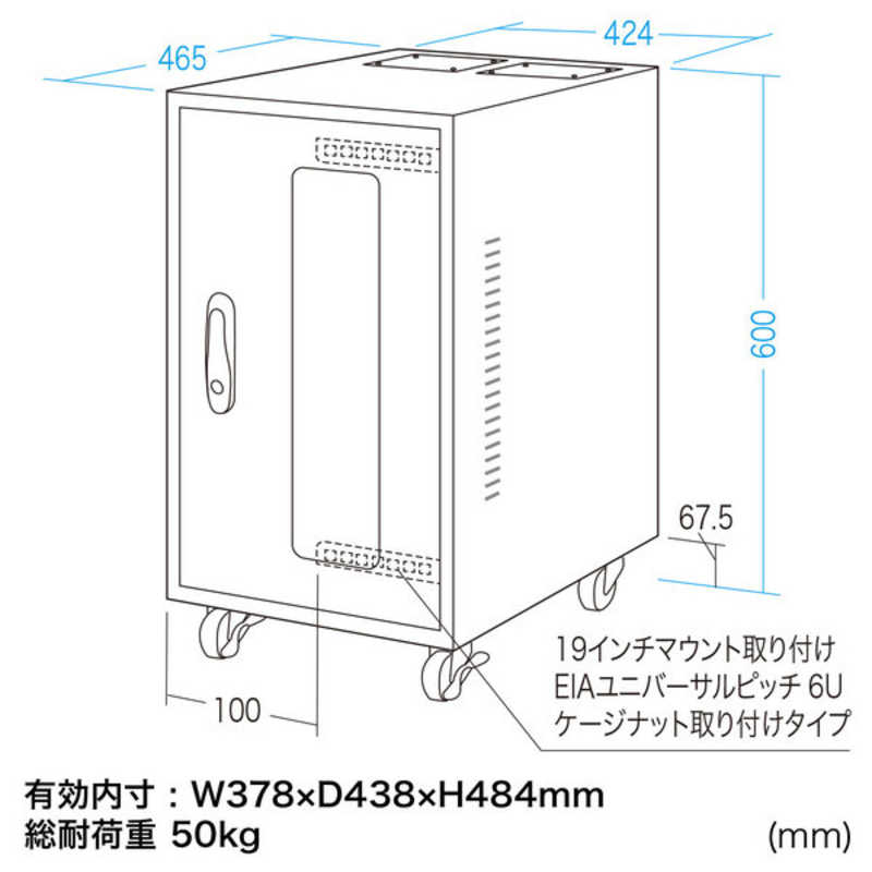 サンワサプライ サンワサプライ 簡易防塵ハブボックス(6U) MR-FAHBOX6U MR-FAHBOX6U