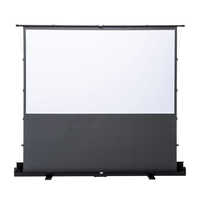 プロジェクタスクリーン 床置き型 サンワサプライ プロジェクタースクリーン (床置き・パンタグラフ・超