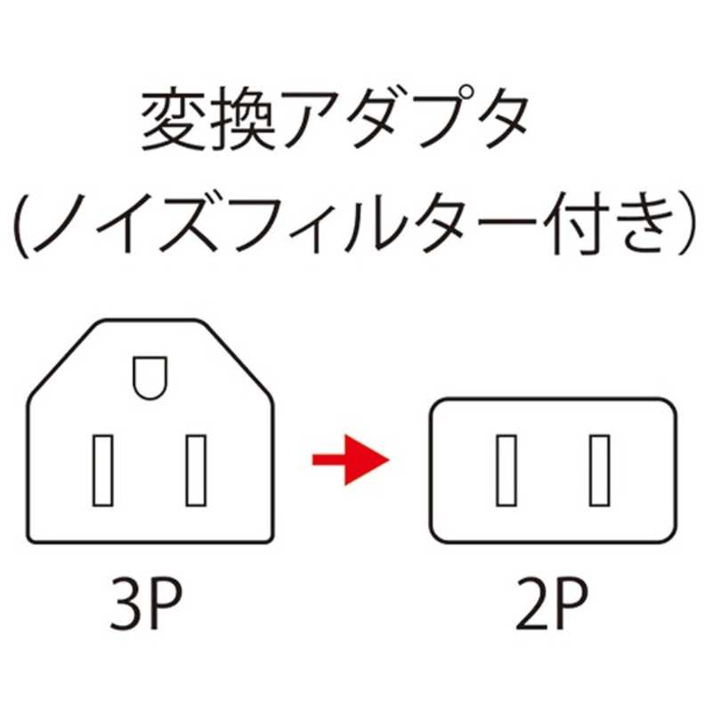 サンワサプライ サンワサプライ 3P→2P変換アダプタ(ノイズフィルター付き) TAP-AD2N TAP-AD2N
