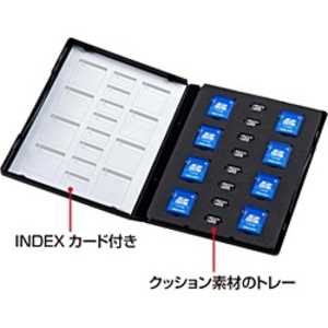 サンワサプライ DVDトールケース型メモリーカード管理ケース(SD･microSD用) FC-MMC15SDM