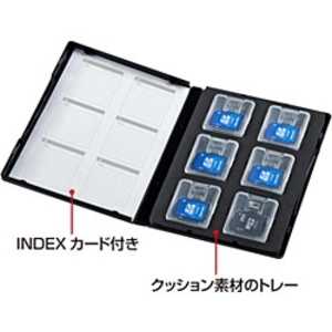 サンワサプライ DVDトールケース型メモリーカード管理ケース(クリアケース用) FC-MMC16SDM