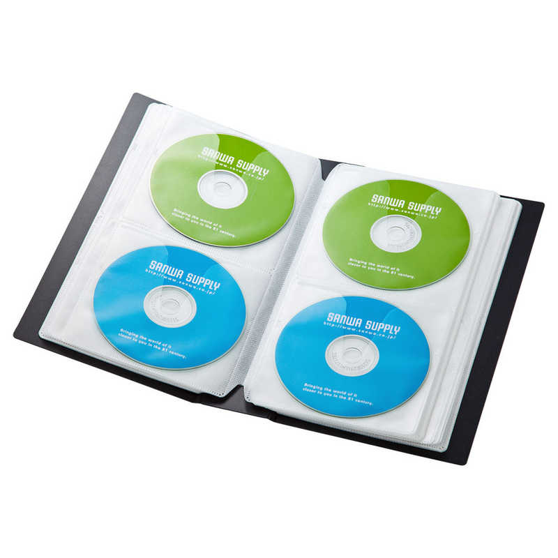 サンワサプライ サンワサプライ 72枚収納 DVD･CDファイルケース(ブラック) FCD-FL72BK FCD-FL72BK