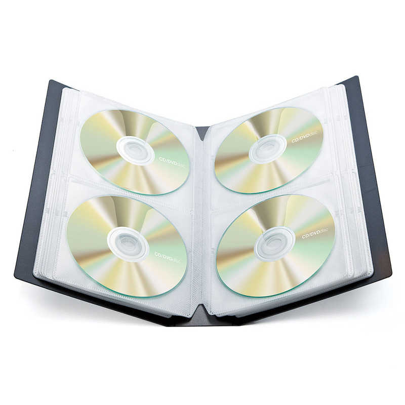 サンワサプライ サンワサプライ 72枚収納 DVD･CDファイルケース(ブラック) FCD-FL72BK FCD-FL72BK
