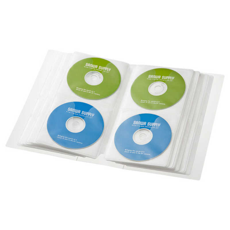 サンワサプライ サンワサプライ Blu-ray/DVD/CD用ファイルケース 104枚収納 クリア FCD-FLBD104CL FCD-FLBD104CL