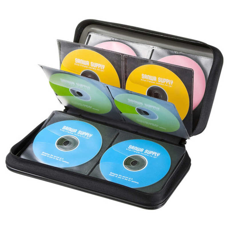 サンワサプライ サンワサプライ DVD･CDセミハードケース 96枚収納 ブラック FCD-WL96BK FCD-WL96BK