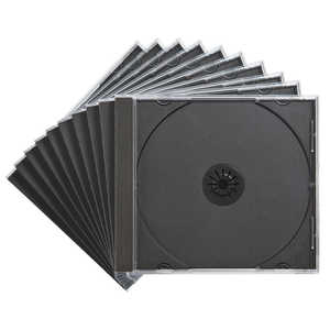 サンワサプライ Blu-ray・DVD・CDケース（10枚セット・ブラック）  FCD-PN10BKN