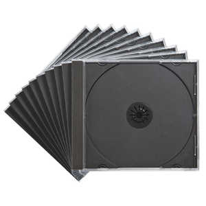 サンワサプライ Blu-ray・DVD・CDケース(10枚セット・ブラック) FCD-PN10BKN サンワサプライ Blu-ray・DVD・CDケース(10枚セット・ブラック) FCD-PN10BKN