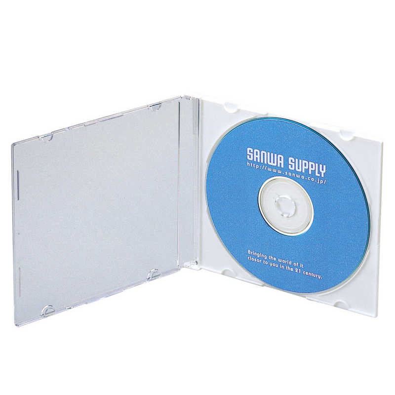 サンワサプライ サンワサプライ Blu-ray・DVD・CDケース（スリムタイプ・10枚セット・ホワイト） FCD-PU10MWN FCD-PU10MWN