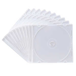 サンワサプライ Blu-ray・DVD・CDケース（スリムタイプ・10枚セット・ホワイト） FCD-PU10MWN