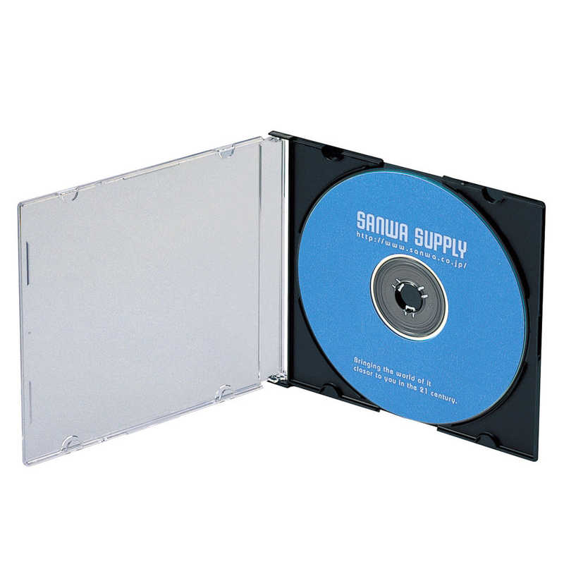 サンワサプライ サンワサプライ Blu-ray・DVD・CDケース（スリムタイプ・50枚セット・ブラック） FCD-PU50MBKN2 FCD-PU50MBKN2