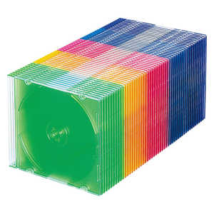 サンワサプライ Blu-ray・DVD・CDケース(スリムタイプ・50枚セット・5色ミックス) FCD-PU50MXN2 サンワサプライ Blu-ray・DVD・CDケース(スリムタイプ・50枚セット・5色ミックス) FCD-PU50MXN2