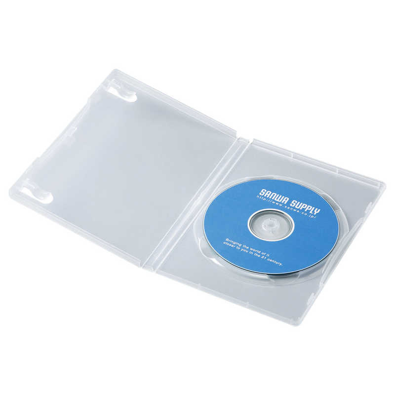 サンワサプライ サンワサプライ DVDトールケース（1枚収納・10枚セット・クリア） DVD-TN1-10CLN DVD-TN1-10CLN