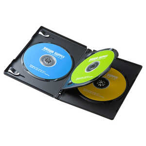 サンワサプライ DVDトールケース(3枚収納・3枚セット・ブラック) DVD-TN3-03BKN サンワサプライ DVDトールケース(3枚収納・3枚セット・ブラック) DVD-TN3-03BKN
