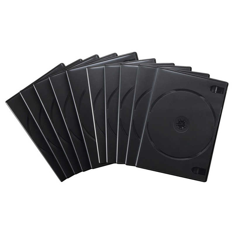 サンワサプライ サンワサプライ DVDトールケース（3枚収納・10枚セット・ブラック） DVD-TN3-10BKN DVD-TN3-10BKN