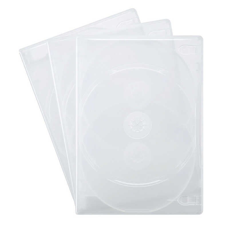 サンワサプライ サンワサプライ CD･DVD･ブルーレイ用 [18枚収納] DVDトールケース 6枚収納x3 クリア DVD-TN6-03CLN DVD-TN6-03CLN