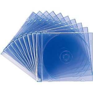 サンワサプライ CD/DVD/Blu-ray対応収納ケース (1枚収納×10セット･クリアブルー) FCD-PU10BL