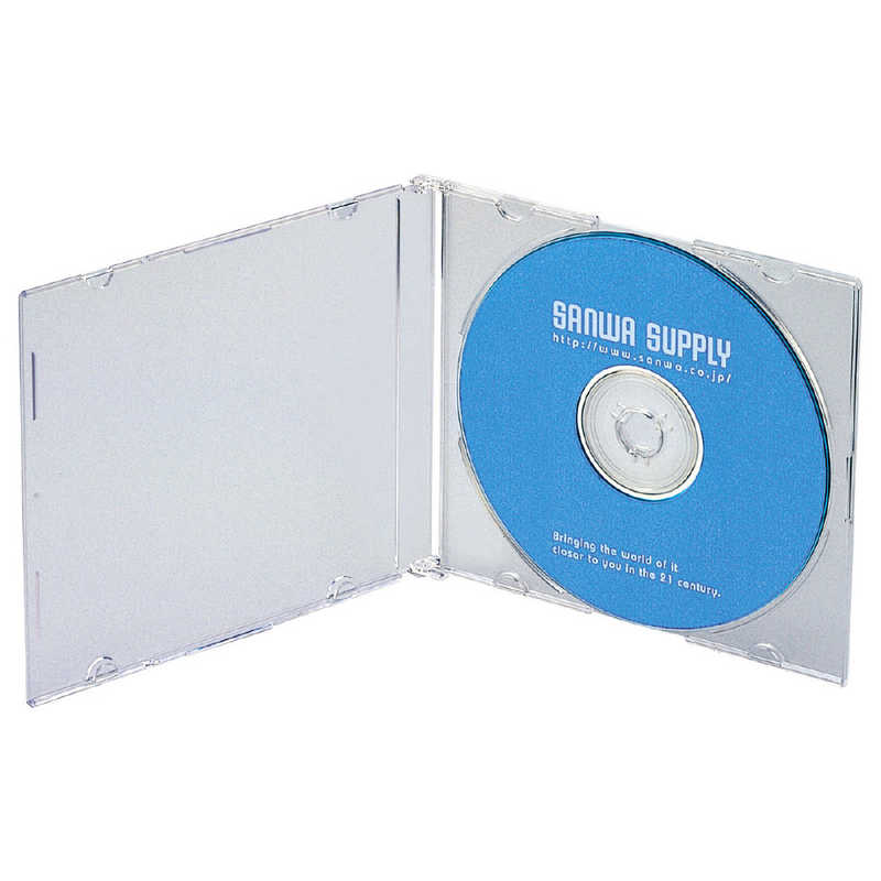 サンワサプライ サンワサプライ CD/DVD/Blu-ray対応収納ケース (1枚収納×10セット･クリア) FCD-PU10C FCD-PU10C