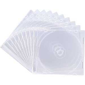 サンワサプライ CD/DVD/Blu-ray対応収納ケース (1枚収納×10セット･クリア) FCD-PU10C