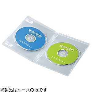 サンワサプライ CD/DVD/Blu-ray対応収納トールケース (2枚収納×10セット) DVD-TN2-10C