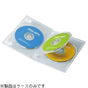 サンワサプライ CD/DVD/Blu-ray対応収納トールケース (3枚収納×3セット) DVD-TN3-03C