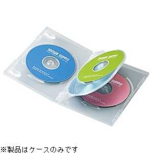 サンワサプライ CD/DVD/Blu-ray対応収納トールケース (4枚収納×3セット) DVD-TN4-03C