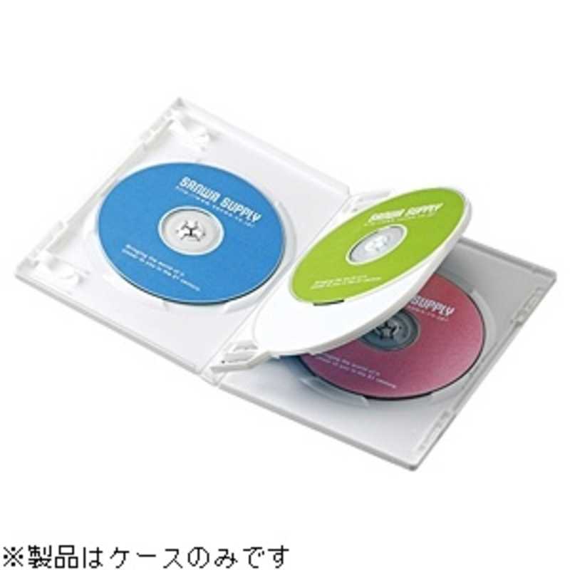 サンワサプライ サンワサプライ CD/DVD/Blu-ray対応収納トールケース (4枚収納×3セット) DVD-TN4-03W DVD-TN4-03W
