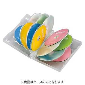 サンワサプライ CD/DVD/Blu-ray対応収納トールケース (12枚収納×3セット) DVD-TW12-03C