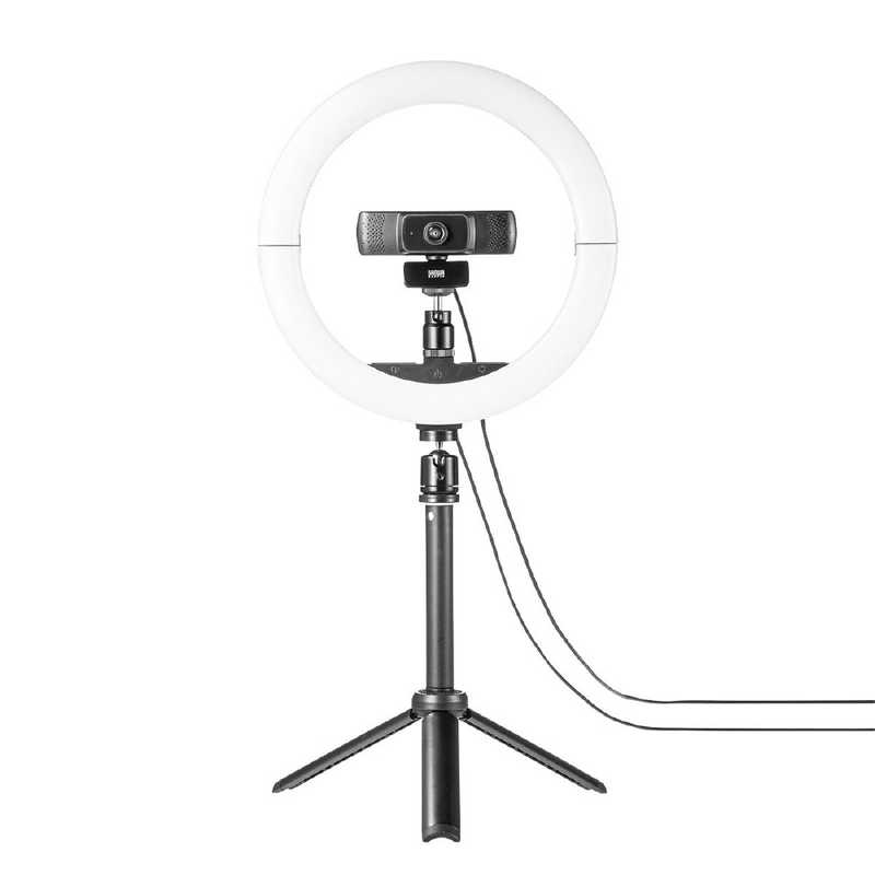 サンワサプライ サンワサプライ WEBカメラ用LEDライト付きスタンド(テレワーク) CMS-STN2BK CMS-STN2BK