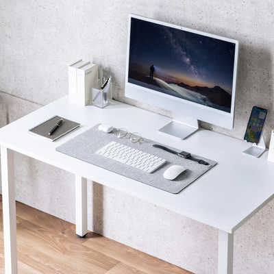 サンワサプライ デスクマット ［600x300x4mm］ フェルト グレー