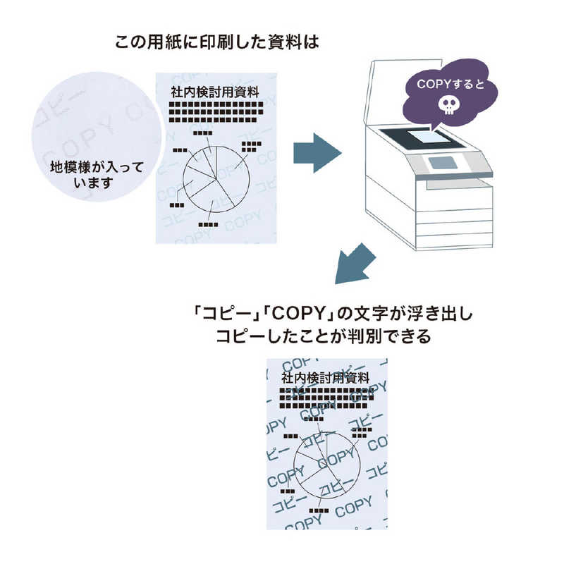 サンワサプライ サンワサプライ マルチタイプコピー偽造防止用紙 (B5･100枚) JP-MTCBB5 JP-MTCBB5