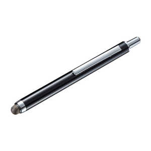 サンワサプライ 〔タッチペン:感圧式〕 導電繊維タッチペン ノック式 ブラック PDA-PEN52BK