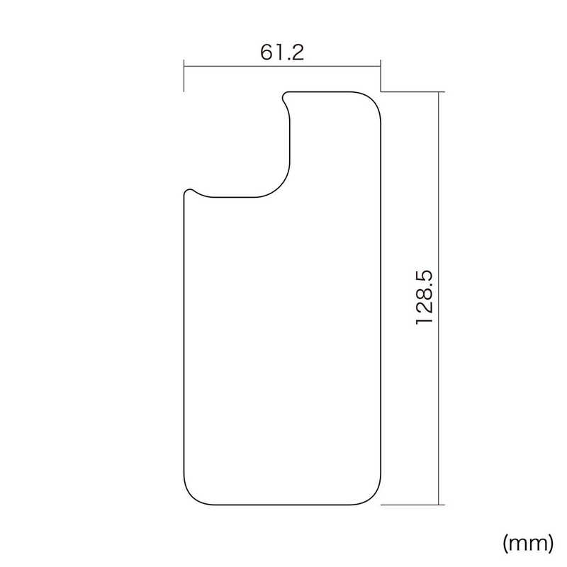 サンワサプライ サンワサプライ Apple iPhone 13 mini用背面保護指紋防止光沢フィルム PDA-FIPH21MBS PDA-FIPH21MBS