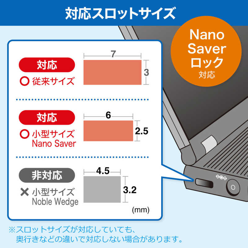 サンワサプライ サンワサプライ スロット標準&nano対応セキュリティワイヤー(ダイヤル錠) SL92 SL92