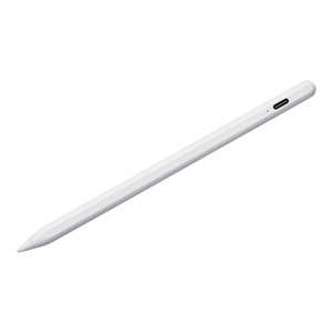 サンワサプライ 〔タッチペン:iPad用・汎用/USB-A充電式〕ハイブリッド充電式極細タッチペン ホワイト PDA-PEN58W サンワサプライ 〔タッチペン:iPad用・汎用/USB-A充電式〕ハイブリッド充電式極細タッチペン ホワイト PDA-PEN58W