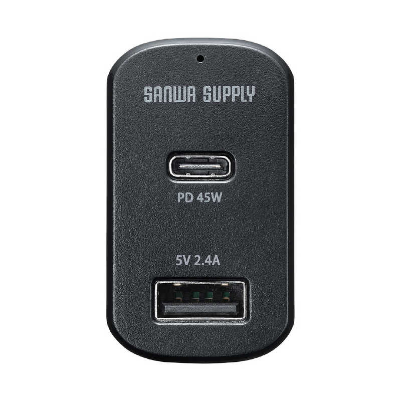 サンワサプライ サンワサプライ USB Power Delivery対応カーチャージャー(2ポート)PD45W対応 CAR-CHR77PD CAR-CHR77PD
