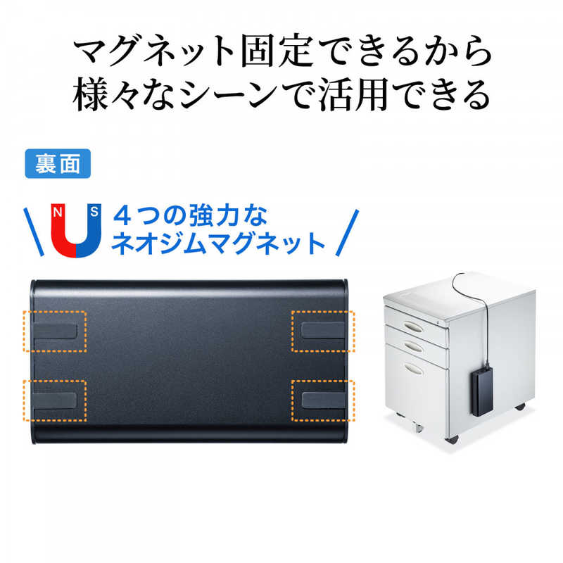 サンワサプライ サンワサプライ モバイルバッテリー（AC・USB出力対応・マグネットタイプ）  BTL-RDC16MG BTL-RDC16MG