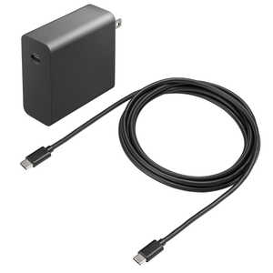 サンワサプライ USB PD対応AC充電器(PD100W・TypeCケーブル付き) ACA-PD93BK サンワサプライ USB PD対応AC充電器(PD100W・TypeCケーブル付き) ACA-PD93BK