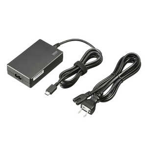 サンワサプライ USB PD対応AC充電器(PD100W・TypeCケーブル一体型) ACA-PD94BK サンワサプライ USB PD対応AC充電器(PD100W・TypeCケーブル一体型) ACA-PD94BK
