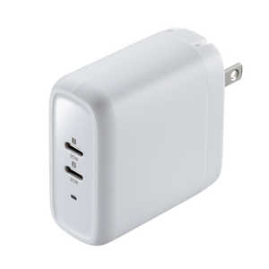 サンワサプライ USB PD対応AC充電器(PD20W×2ポート) ACA-PD97W サンワサプライ USB PD対応AC充電器(PD20W×2ポート) ACA-PD97W