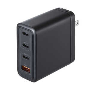 サンワサプライ USB PD対応AC充電器(PD100W・C×3+A×1) ACA-PD104BK サンワサプライ USB PD対応AC充電器(PD100W・C×3+A×1) ACA-PD104BK