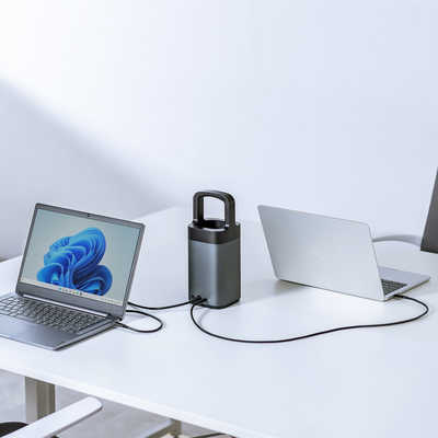 サンワサプライ USB PD対応ハンドル一体型モバイルバッテリー(67000mAh